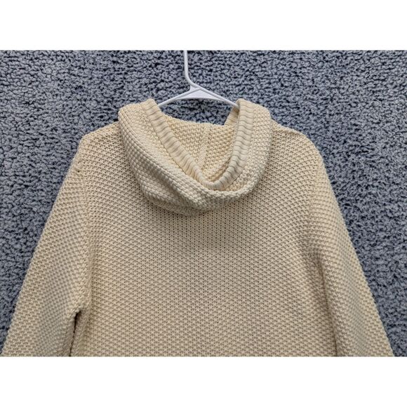 Vintage Old Navy Fisherman Crochet Knit Cardigan Size XL Full Zip 90s Boho Cream - Picture 5 of 10